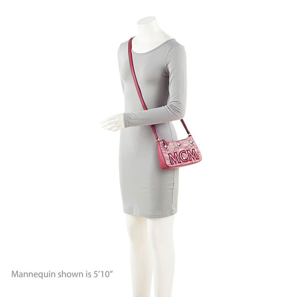 MCM Vintage Monogram Jacquard Aren Mini Shoulder Bag - Picture 5 of 9